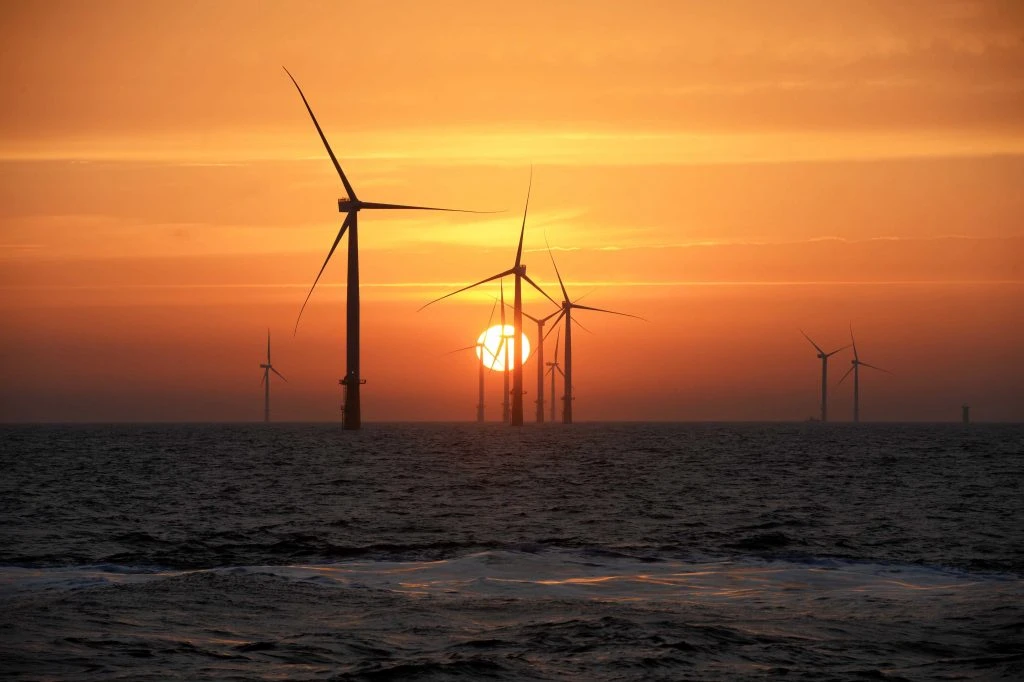 Helgoland, WindMW Windpark Meerwind Süd/Ost4.2.14 Foto Scheer